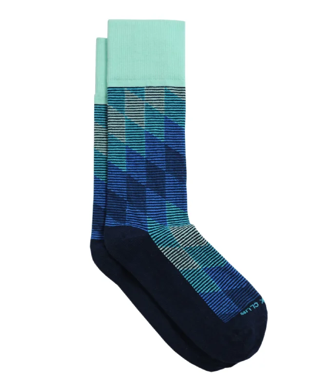 Socks with bamboo cushion-The Harlequin - Navy