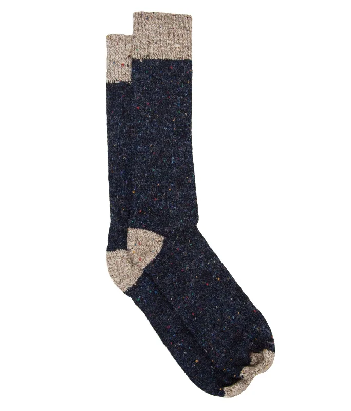 Striped socks for playful looks-The Highlander - Navy