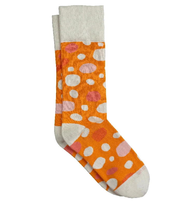 Solid thermal socks-The Kandinsky - Clementine