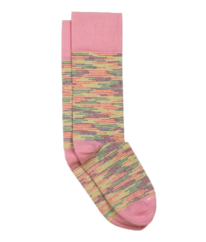 Solid athletic socks-The Riley - Blush