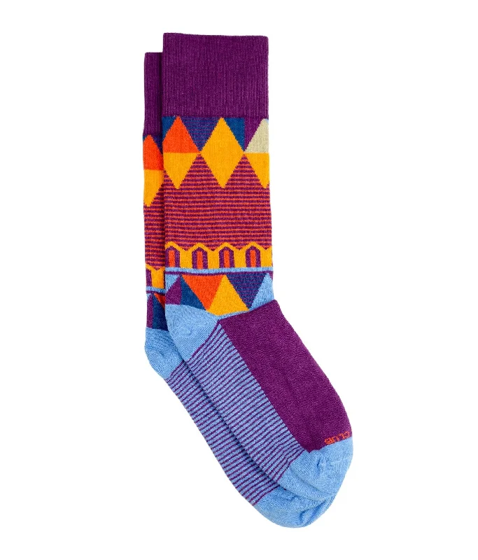 Purple crew socks-The Ringmaster - Purple