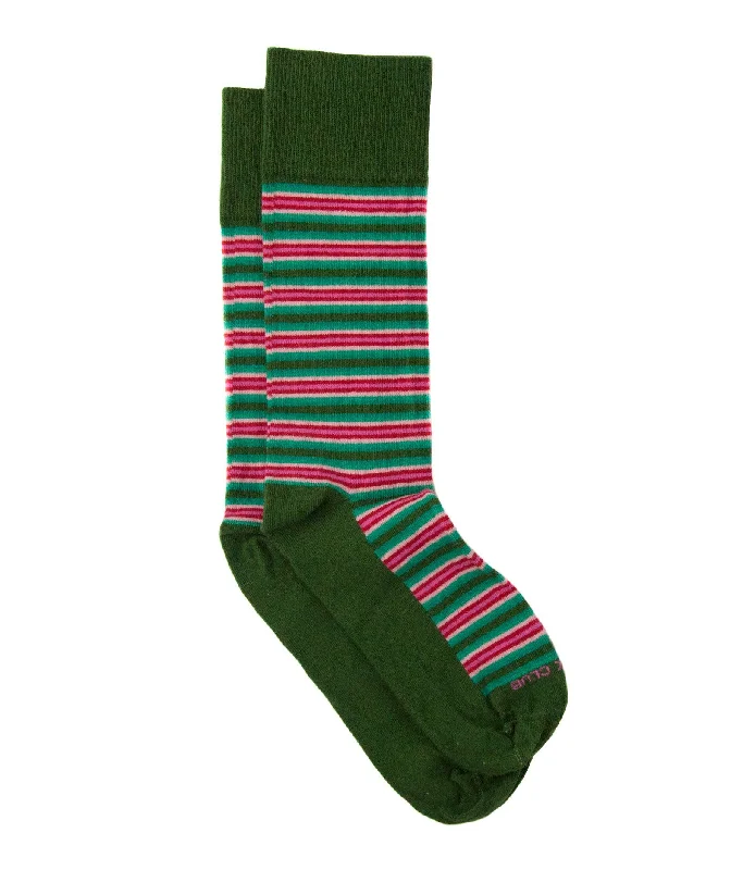 Fleece socks for indoor lounging-The Sergio - Hibiscus