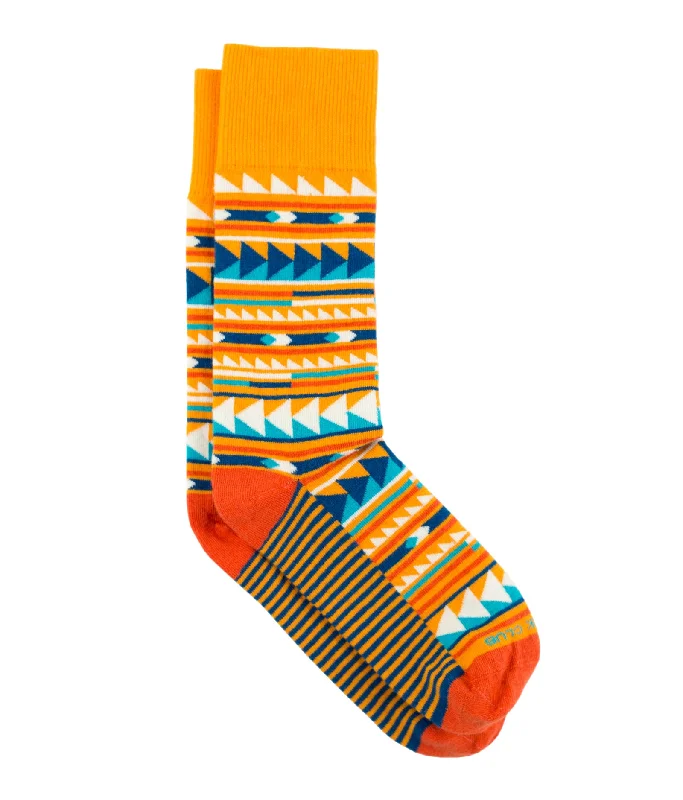 Striped fleece socks-The Skadi - Clementine