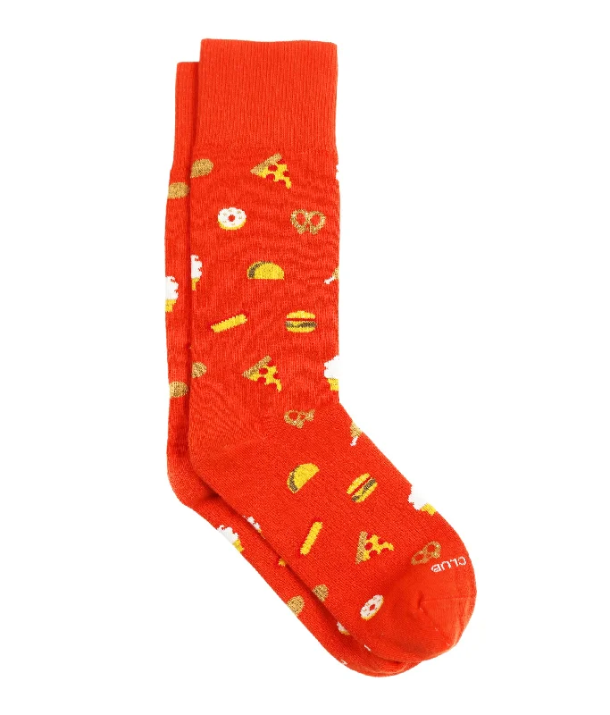 Socks with plain texture-The Smorgasbord - Clementine