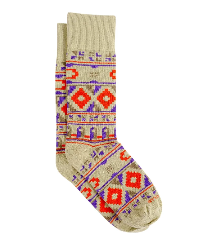 Socks with padded soles-The Wanderer - Sand