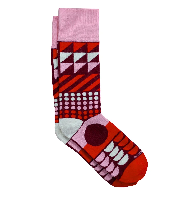 Durable cotton socks-The Zelda - Maroon