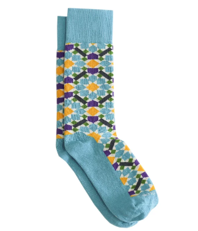 Socks with cushioned toes-The Zellige - Lake