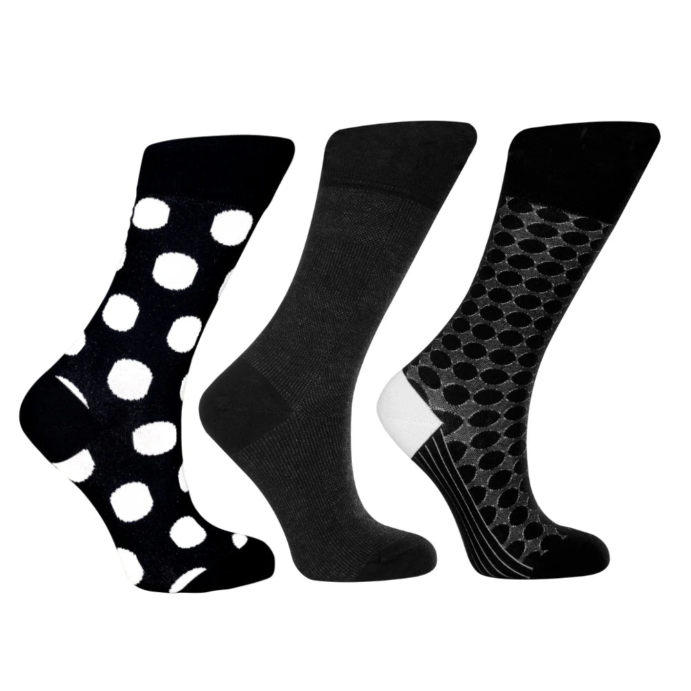 Wool socks for winter warmth-Timeless & Vibrant Women's Dress Socks Gift Pack - Organic Cotton - Milano