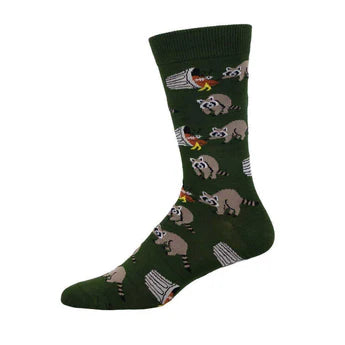 Socks with camo accents-Trash Bandit | Men's Bamboo Crew