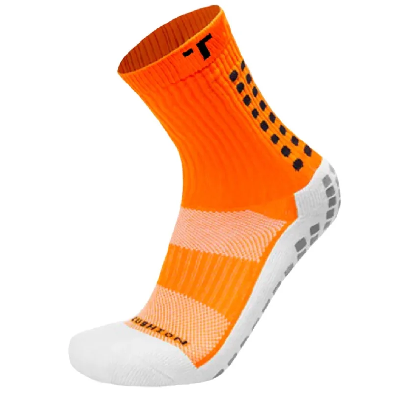 Striped athletic socks-TRUsox 3.0 MidCalf Crew Sock [Orange]