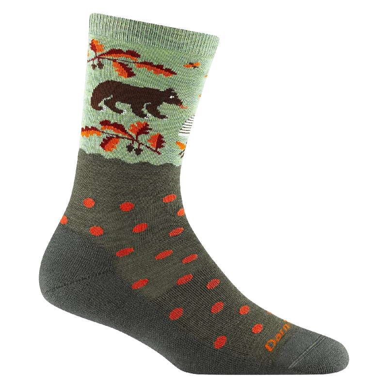 Winter silk socks-Wild Life | Women's Lightweight Crew with Cushion #6105