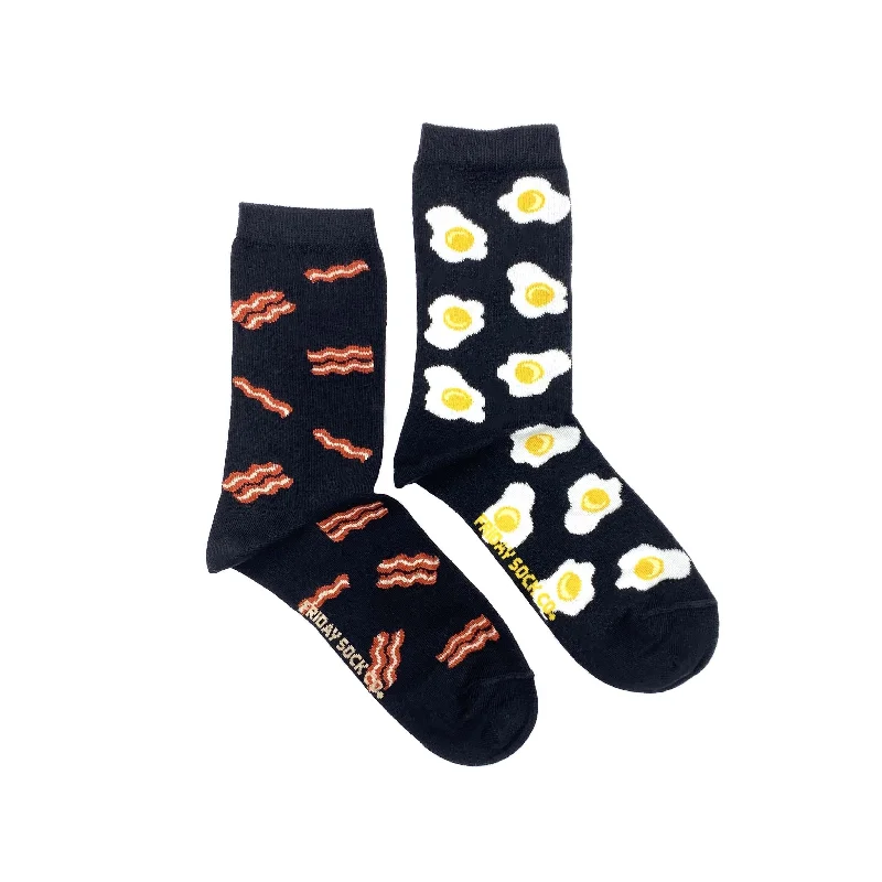 Polka dot silk socks-Women's Bacon & Egg Socks