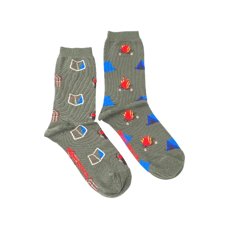 Camo knit socks-Women's Camping Socks