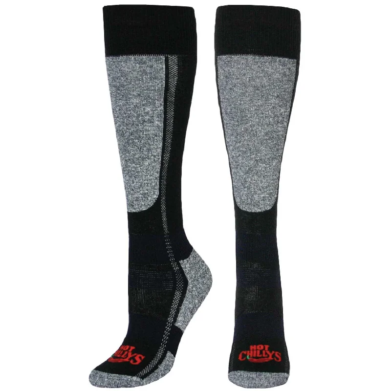 White fleece socks-Women's Classic Mid Volume Sock - Black/Heather