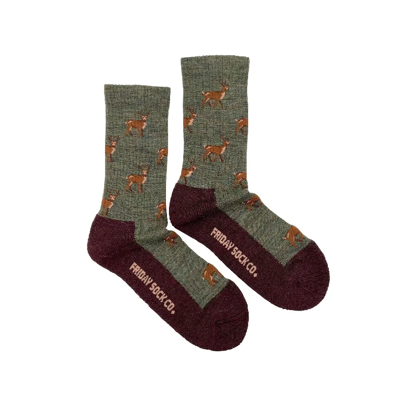 Camo silk socks-Women's Deer Wool Socks