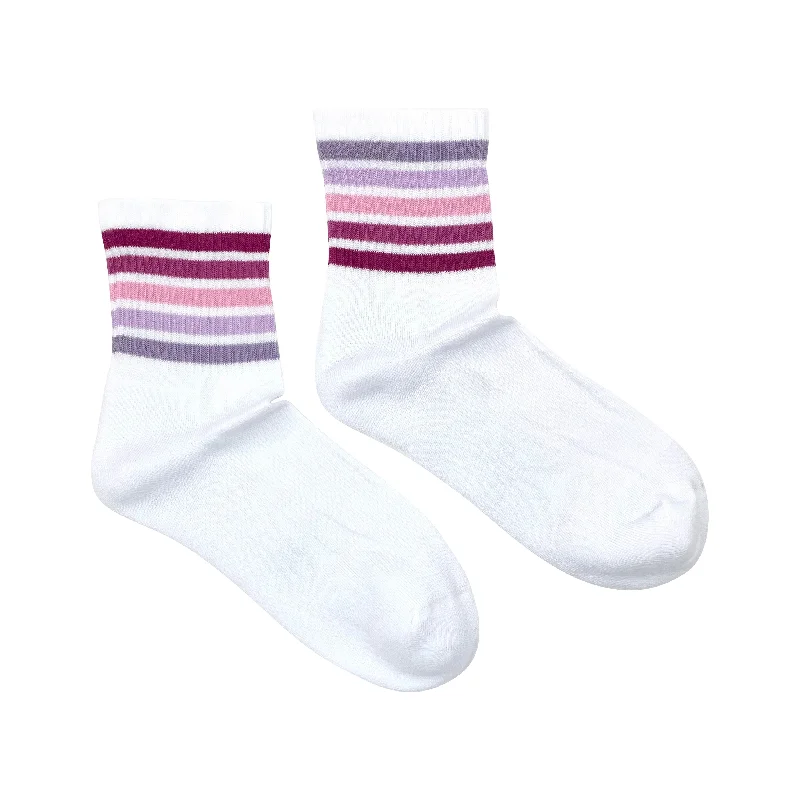 Embroidered wool socks-Women's Gradient Athletic Socks