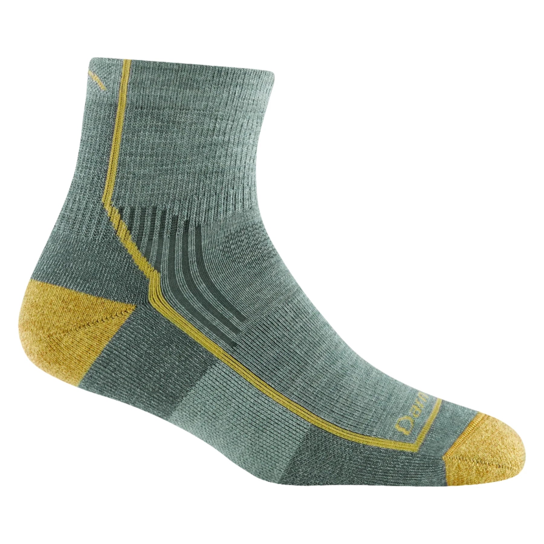 Striped silk socks-Women's Hiker 1/4 Sock Midweight Cushion Sage