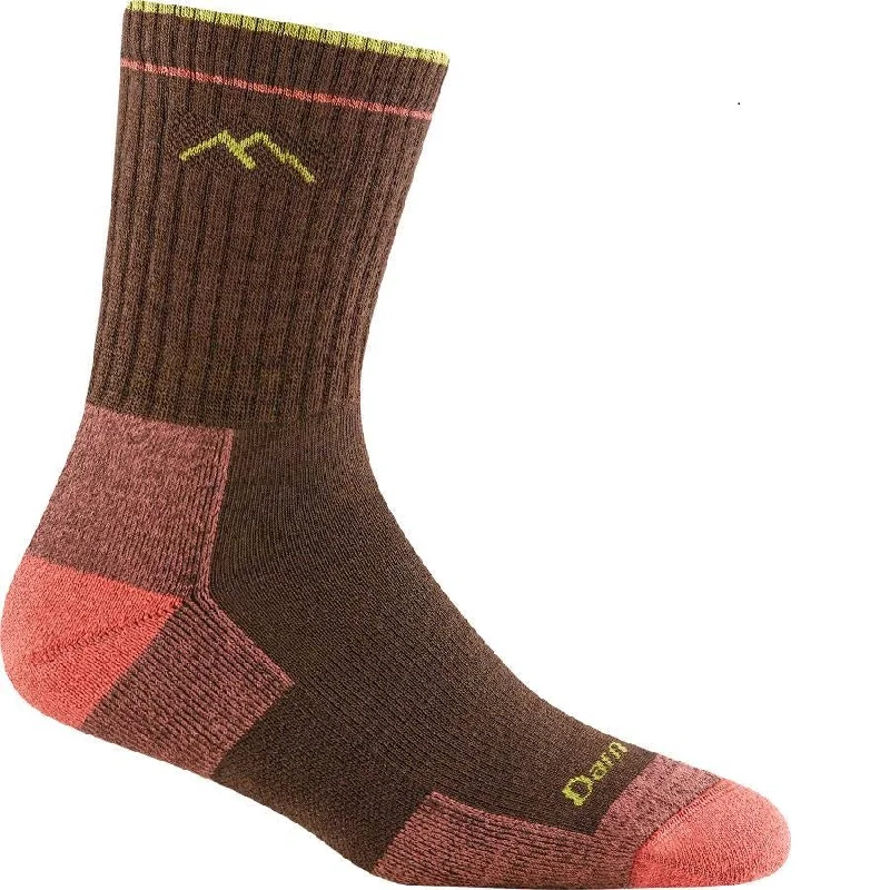 Solid bamboo socks-Women's Hiker Micro Crew Midweight Cushion Earth