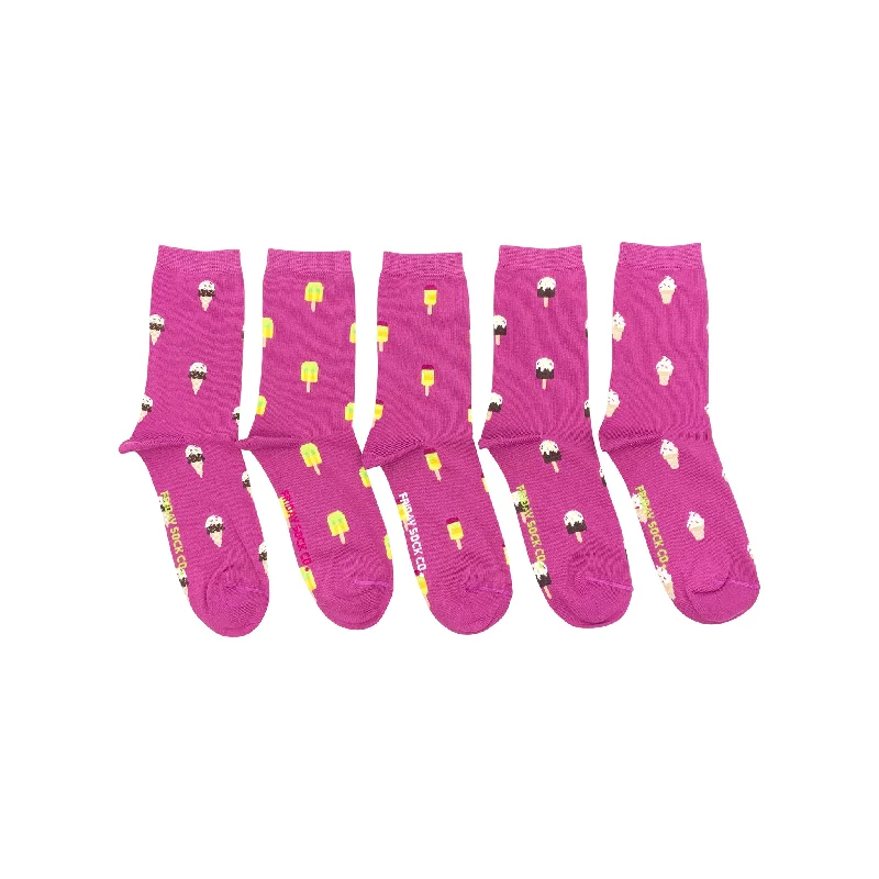 Budget wool socks-Women's Ice Cream & Popsicle Lost Sock Laundry Box™