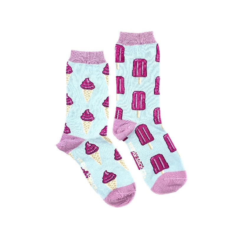 Thermal socks with thick weave-Women's Ice Cream & Popsicle Socks