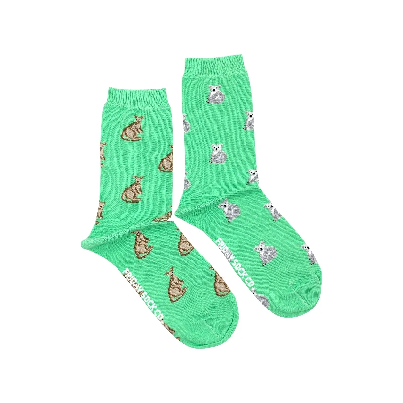 Camo cotton socks-Women's Kangaroo & Koala Socks