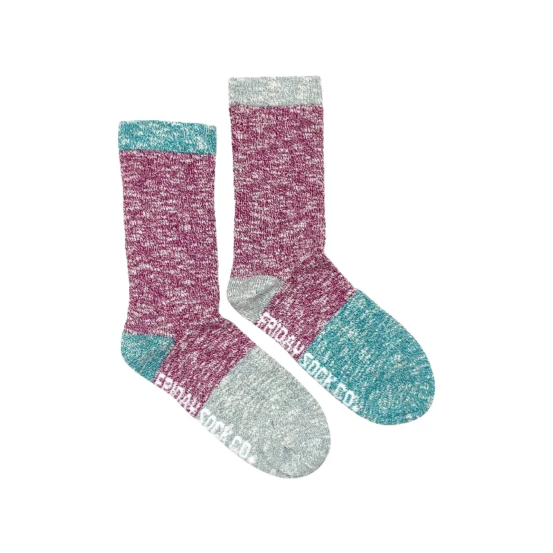 Designer bamboo socks-Women's Mariposa Camp Socks