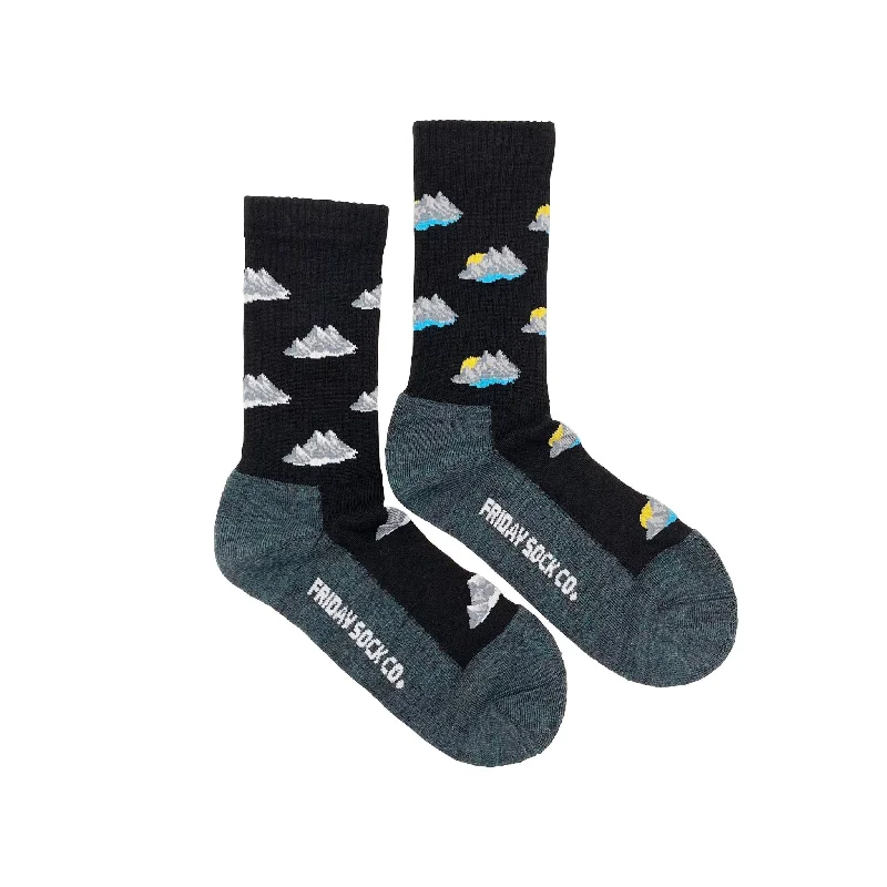 Polka dot cotton socks-Women's Mountain Wool Socks