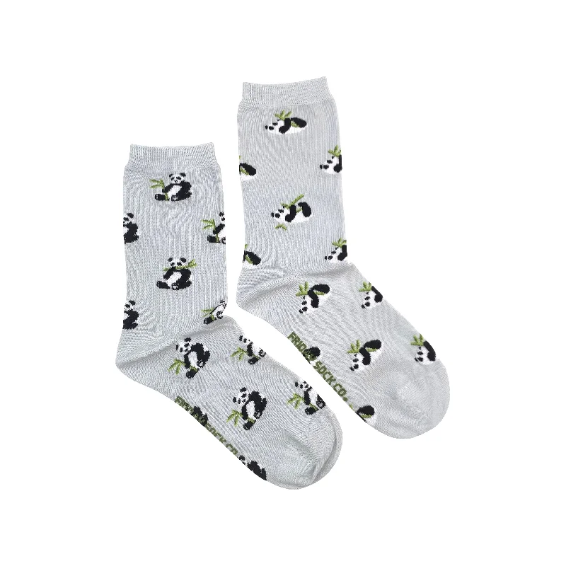 Handmade knit socks-Women's Panda Socks