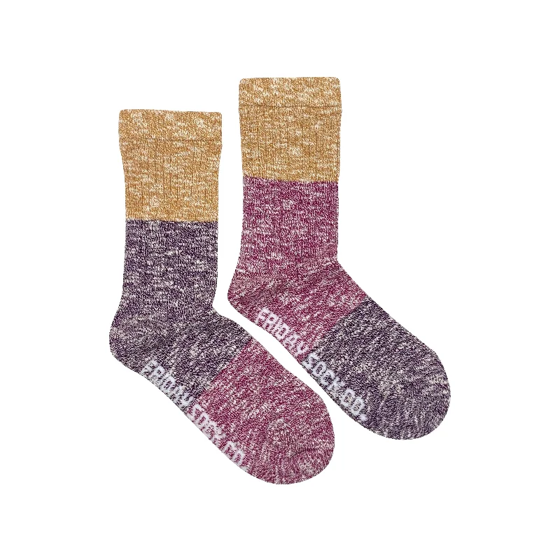 Soft fleece socks-Women's Passionfruit Camp Socks