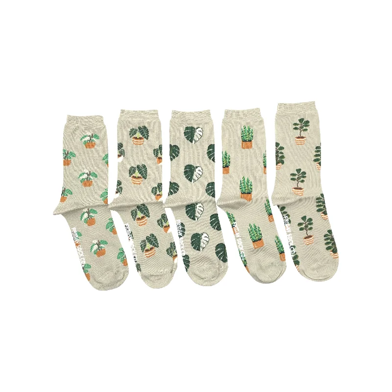 Purple knit socks-Women's Plants Laundry Box™