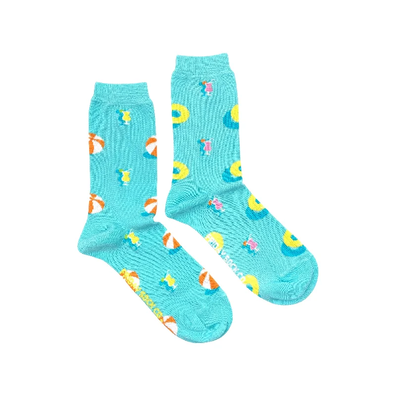 Polka dot thermal socks-Women's Pool Party Socks