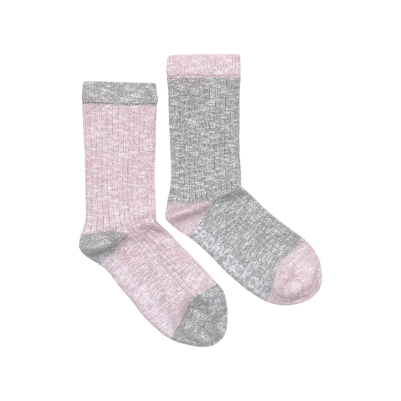 Crew socks for everyday use-Women's Rose Quartz Camp Socks