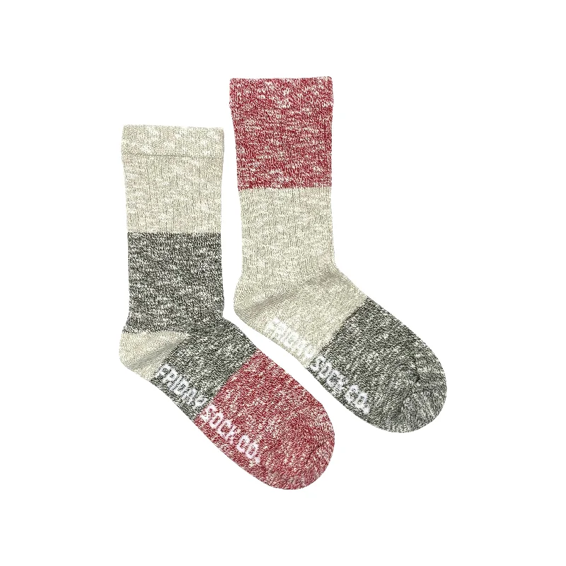 Socks with wool texture-Women's Winterberry Camp Socks