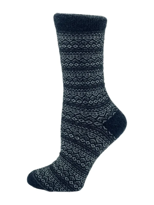 Blue silk socks-Wren | Women's Crew