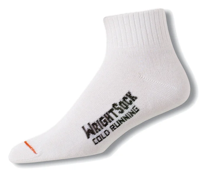 Brown silk socks-Wrightsock Cold Running - Quarter