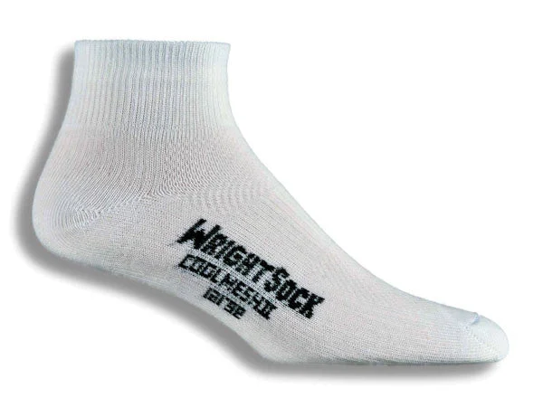 Plaid knit socks-Wrightsock Coolmesh II - Quarter