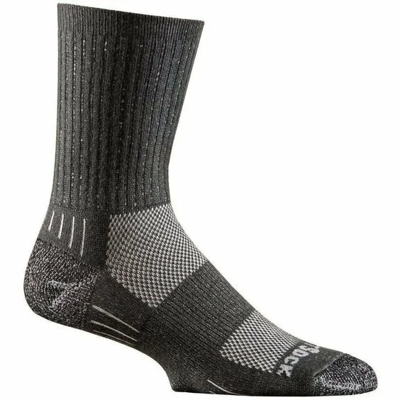 Designer bamboo socks-Wrightsock Escape Silver Hike - Crew