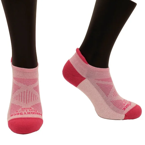 Socks with bamboo cushion-Wrightsock Run Luxe Single Layer - Tab