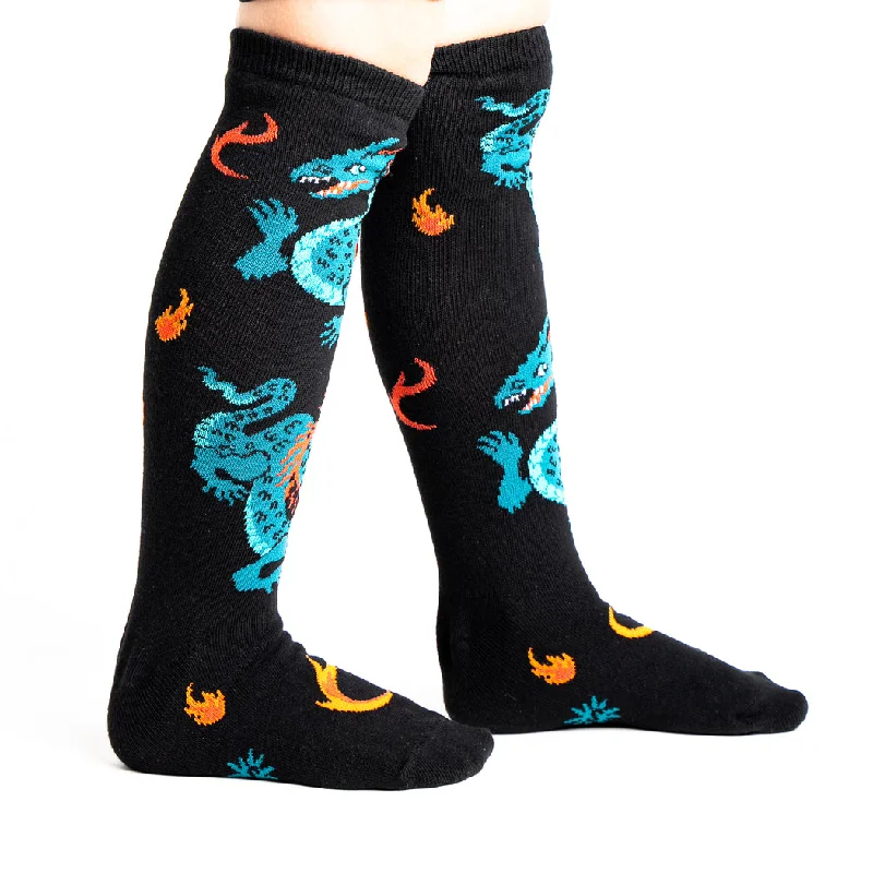 Socks with star designs-You Are Fire | Junior Knee-high