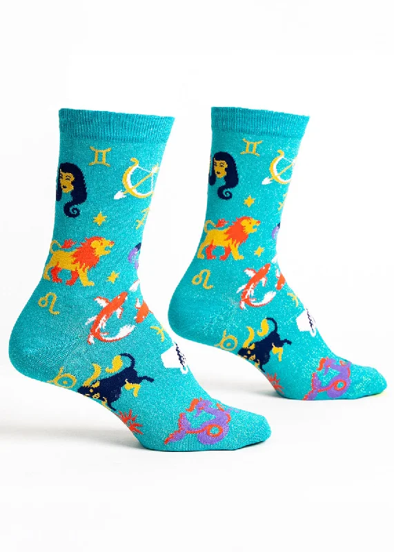 Winter cotton socks-Zodiac Metallic Women's Socks